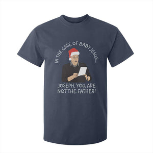 Funny Christmas Jesus Paternity Test T Shirt For Kid Joseph You Are Not the Father Holiday Humor TS02 Navy Print Your Wear