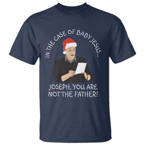 Funny Christmas Jesus Paternity Test T Shirt Joseph You Are Not the Father Holiday Humor TS02 Navy Print Your Wear