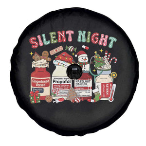 Funny Silent Night Nurse Christmas Spare Tire Cover Festive Meds and Holiday Medical Humor TS02 Print Your Wear