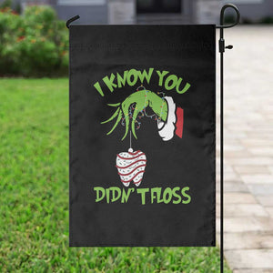 Funny Dental Christmas Garden Flag I Know You Didnt Floss Dentist Holiday Humor TS02 Print Your Wear