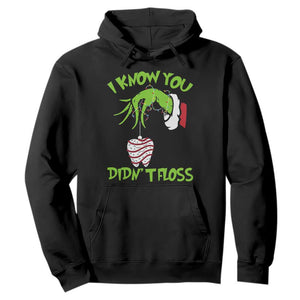 Funny Dental Christmas Hoodie I Know You Didnt Floss Dentist Holiday Humor TS02 Black Print Your Wear