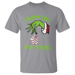 Funny Dental Christmas T Shirt I Know You Didnt Floss Dentist Holiday Humor TS02 Sport Gray Print Your Wear