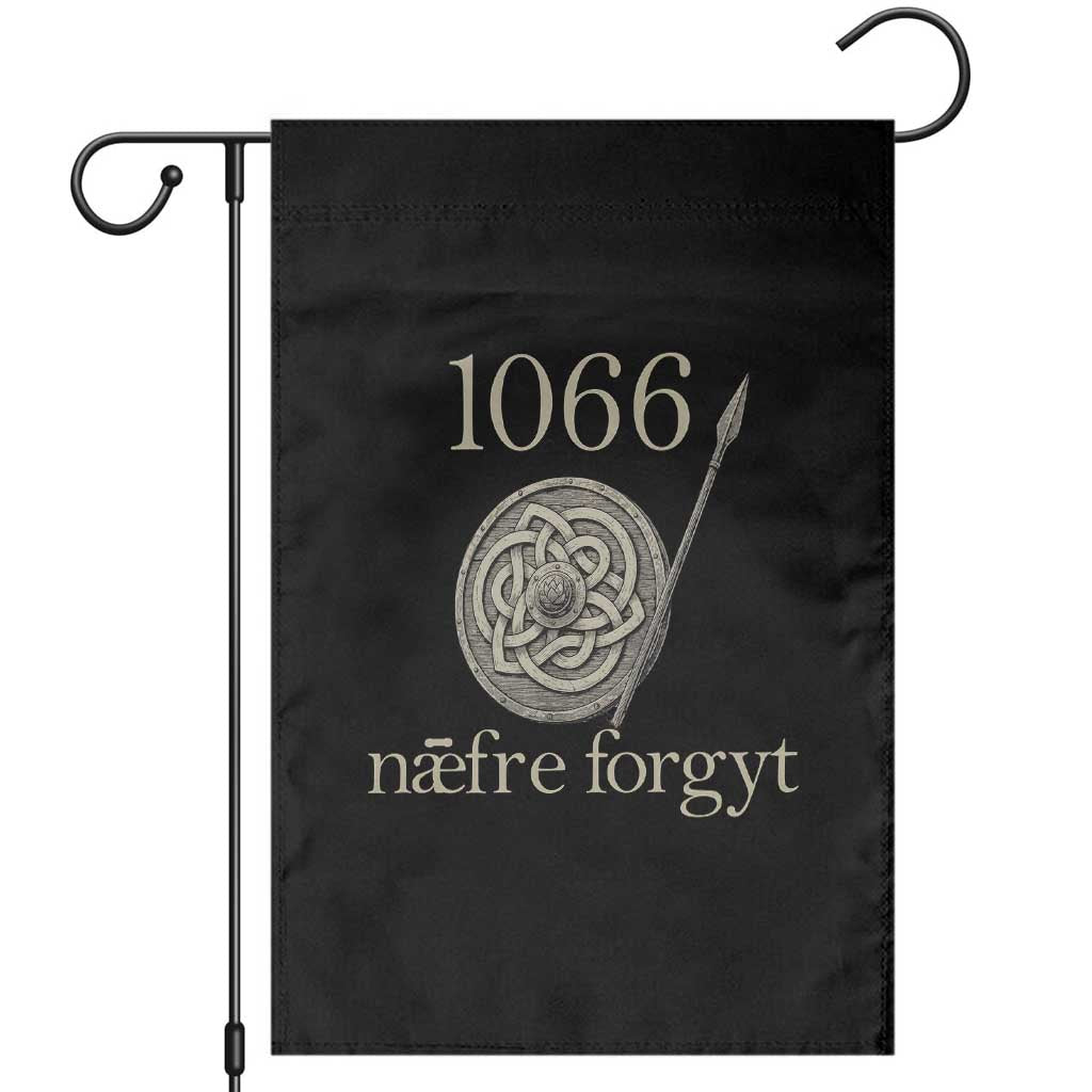1066 Never Forget Garden Flag Battle of Hastings Old English Anglo Saxon Warrior Medieval Shield TS02 Black Print Your Wear