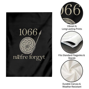 1066 Never Forget Garden Flag Battle of Hastings Old English Anglo Saxon Warrior Medieval Shield TS02 Print Your Wear