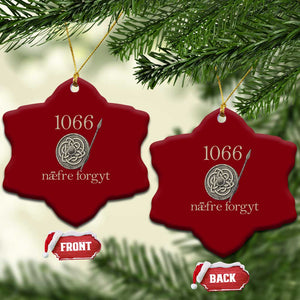 1066 Never Forget Ceramic Ornament Battle of Hastings Old English Anglo Saxon Warrior Medieval Shield TS02 Print Your Wear