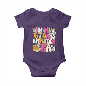 In My 67 Days Smarter Era Baby Onesie Cute Retro 6 7 Days of School Six Seven Meme TS02 Purple Print Your Wear