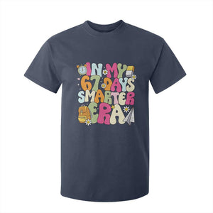 In My 67 Days Smarter Era T Shirt For Kid Cute Retro 6 7 Days of School Six Seven Meme TS02 Navy Print Your Wear