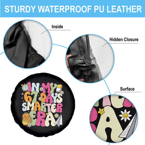 In My 67 Days Smarter Era Spare Tire Cover Cute Retro 6 7 Days of School Six Seven Meme TS02 Print Your Wear