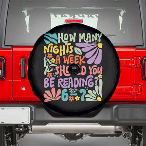 How Many Nights Should You Be Reading 6 7 Spare Tire Cover Retro Funny 67 Six Seven Meme Book Lover TS02 Black Print Your Wear