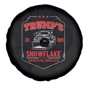 Funny Trump 2024 Spare Tire Cover Snowflake Removal Service Humorous Sarcasm TS02 Print Your Wear