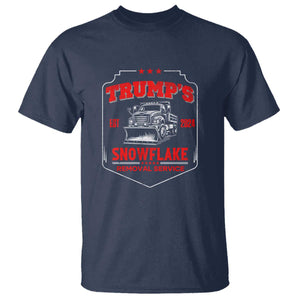 Funny Trump 2024 T Shirt Snowflake Removal Service Humorous Sarcasm TS02 Navy Print Your Wear