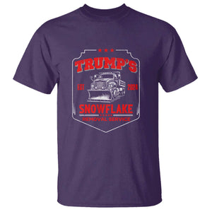 Funny Trump 2024 T Shirt Snowflake Removal Service Humorous Sarcasm TS02 Purple Print Your Wear