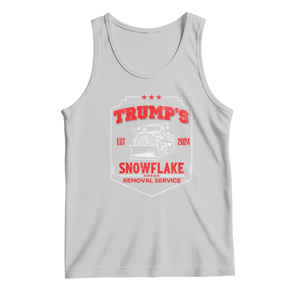 Funny Trump 2024 Tank Top Snowflake Removal Service Humorous Sarcasm TS02 Ash Print Your Wear