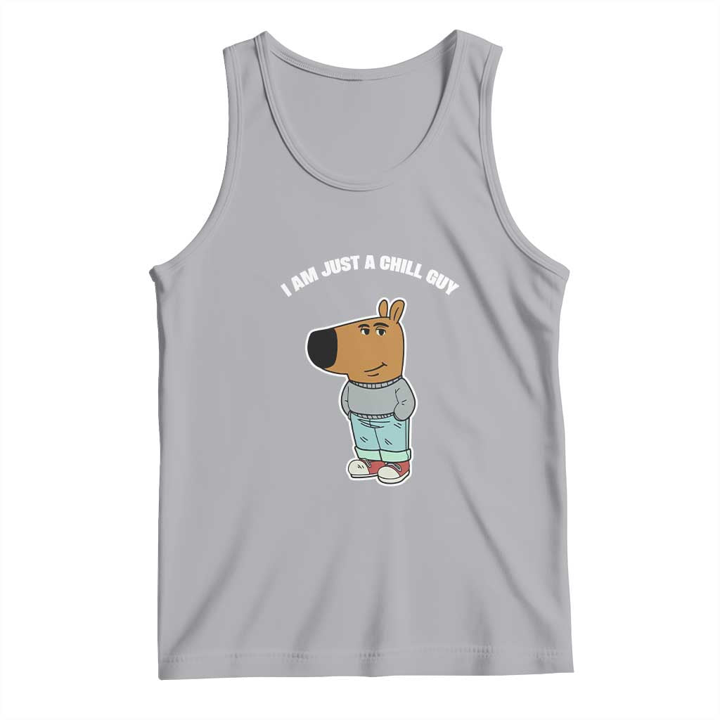 I Am Just A Chill Guy Tank Top Funny My New Character TS02 Athletic Heather Print Your Wear