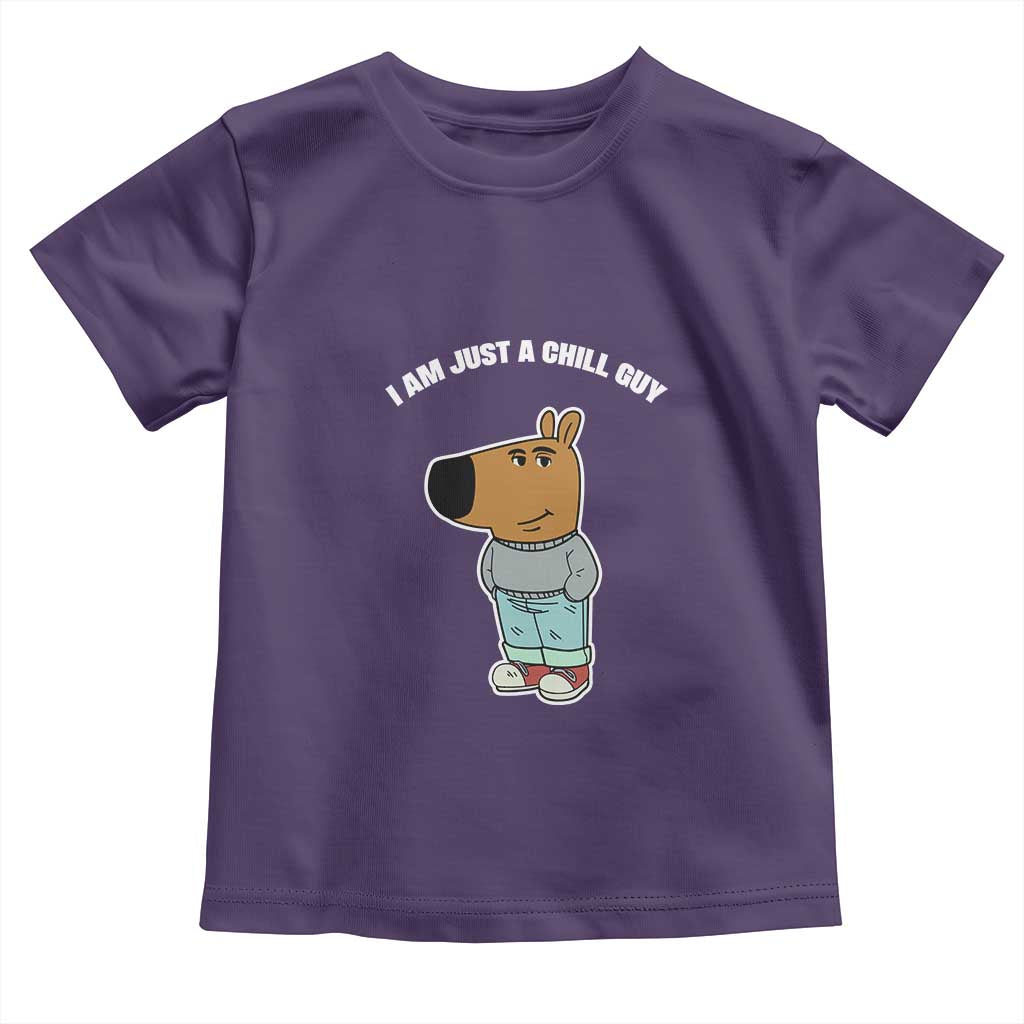 I Am Just A Chill Guy Toddler T Shirt Funny My New Character TS02 Purple Print Your Wear