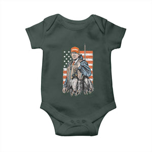 Trump Camo Duck Hunting Baby Onesie Hello Hunting Season US Flag TS02 Print Your Wear