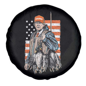 Trump Camo Duck Hunting Spare Tire Cover Hello Hunting Season US Flag TS02 Print Your Wear