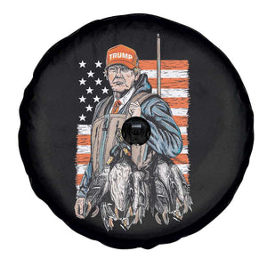 Trump Camo Duck Hunting Spare Tire Cover Hello Hunting Season US Flag TS02 Print Your Wear
