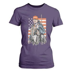 Trump Camo Duck Hunting T Shirt For Women Hello Hunting Season US Flag TS02 Purple Print Your Wear