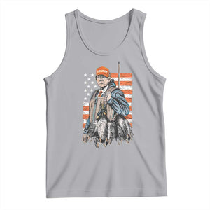 Trump Camo Duck Hunting Tank Top Hello Hunting Season US Flag TS02 Athletic Heather Print Your Wear