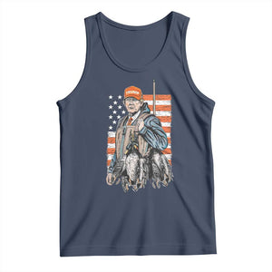 Trump Camo Duck Hunting Tank Top Hello Hunting Season US Flag TS02 Navy Print Your Wear