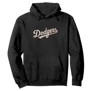 Vintage Retro Dodgers Name Hoodie Throwback Classic Style TS02 Black Print Your Wear