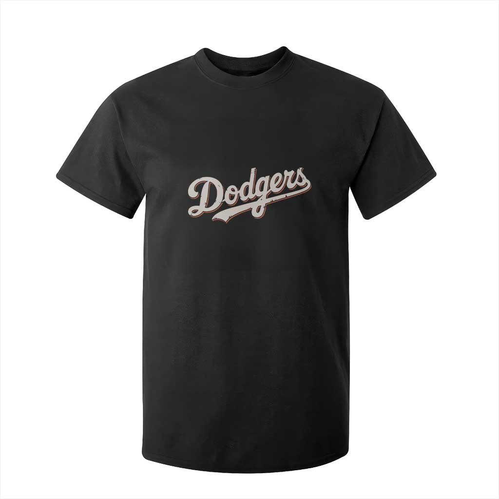 Vintage Retro Dodgers Name T Shirt For Kid Throwback Classic Style TS02 Black Print Your Wear