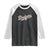 Vintage Retro Dodgers Name Raglan Shirt Throwback Classic Style TS02 Black White Print Your Wear