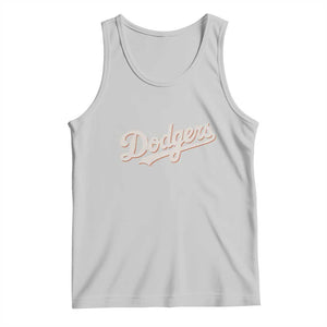 Vintage Retro Dodgers Name Tank Top Throwback Classic Style TS02 Ash Print Your Wear