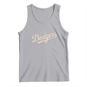 Vintage Retro Dodgers Name Tank Top Throwback Classic Style TS02 Athletic Heather Print Your Wear