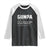 Cool Gun Grandpa Enthusiast Raglan Shirt Funny Gunpa Definition Like A Regular Grandpa But Plays With Guns TS02 Black White Print Your Wear