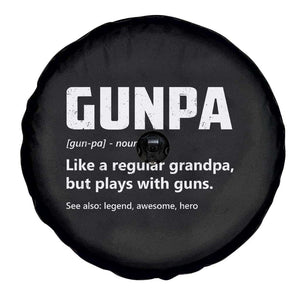Cool Gun Grandpa Enthusiast Spare Tire Cover Funny Gunpa Definition Like A Regular Grandpa But Plays With Guns TS02 Print Your Wear