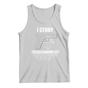 Funny Gun Owner Tank Top I Study Triggernometry I'm Good With Numbers 2nd Amendment Rights TS02 Ash Print Your Wear