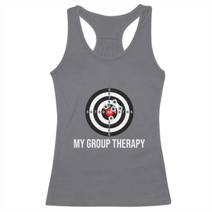 Gun Lover Racerback Tank Top My Group Therapy Shooting Range TS02 Charcoal Print Your Wear