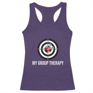 Gun Lover Racerback Tank Top My Group Therapy Shooting Range TS02 Purple Print Your Wear