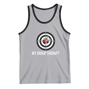Gun Lover Tank Top My Group Therapy Shooting Range TS02 Athletic Heather Black Print Your Wear
