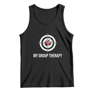 Gun Lover Tank Top My Group Therapy Shooting Range TS02 Black Print Your Wear
