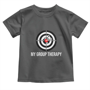 Gun Lover Toddler T Shirt My Group Therapy Shooting Range TS02 Dark Heather Print Your Wear