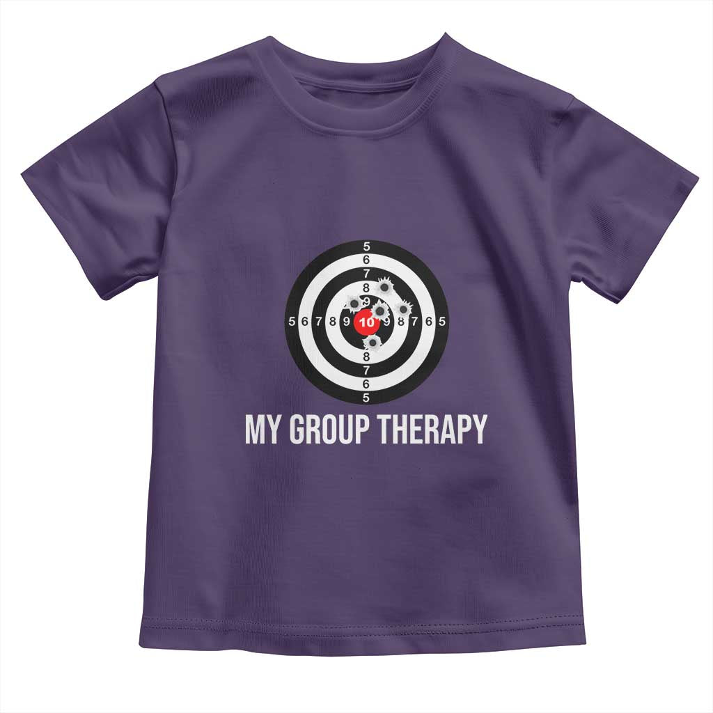 Gun Lover Toddler T Shirt My Group Therapy Shooting Range TS02 Purple Print Your Wear