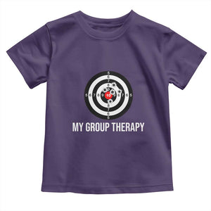Gun Lover Toddler T Shirt My Group Therapy Shooting Range TS02 Purple Print Your Wear