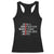 Funny Gun Owner Racerback Tank Top Faster Than Dialing 911 Bullet Diameter TS02 Black Print Your Wear