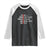 Funny Gun Owner Raglan Shirt Faster Than Dialing 911 Bullet Diameter TS02 Black White Print Your Wear