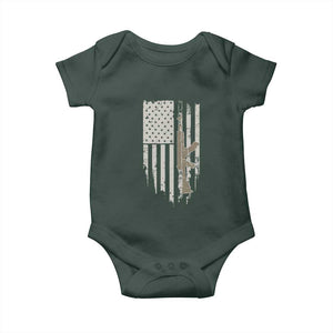 American Flag Second Amendment Baby Onesie Guns Weapons Rifles 2A Amendment Fathers Day US Flag TS02 Print Your Wear