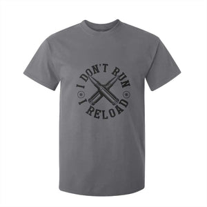 Gun Rights T Shirt For Kid I Don't Run I Reload Gun Rights American Flag patriots TS02 Charcoal Print Your Wear
