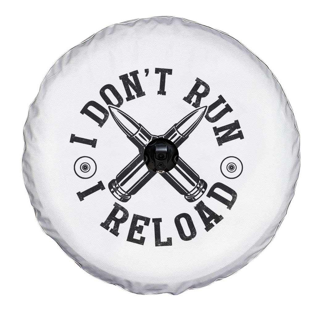 Gun Rights Spare Tire Cover I Don't Run I Reload Gun Rights American Flag Patriots TS02 Print Your Wear