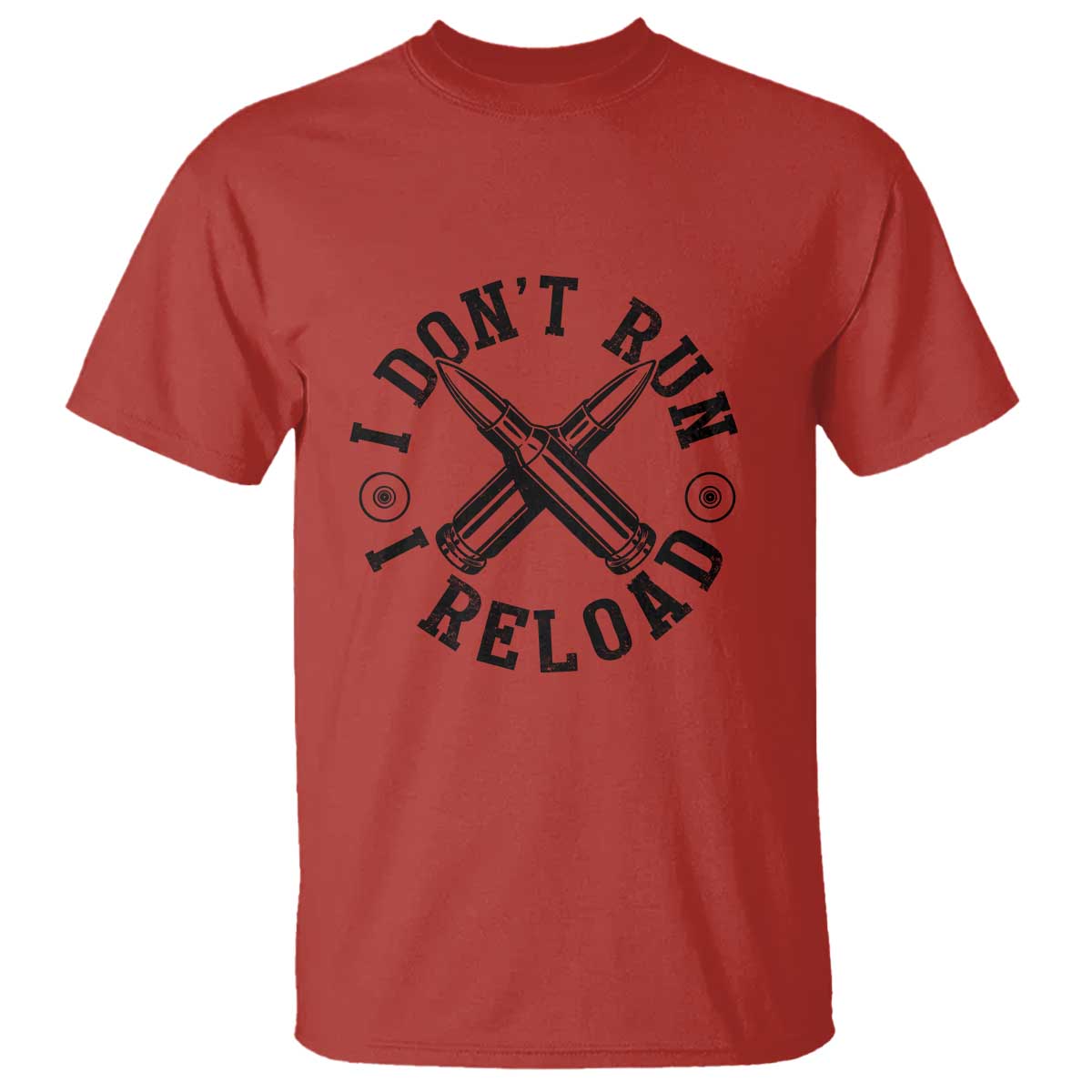 Gun Rights T Shirt I Don't Run I Reload Gun Rights American Flag patriots TS02 Red Print Your Wear
