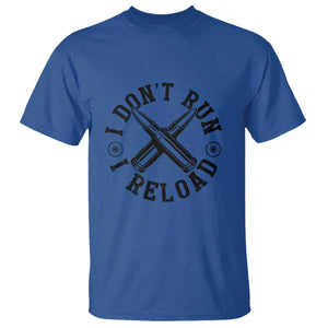 Gun Rights T Shirt I Don't Run I Reload Gun Rights American Flag patriots TS02 Royal Blue Print Your Wear