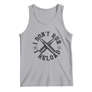 Gun Rights Tank Top I Don't Run I Reload Gun Rights American Flag patriots TS02 Athletic Heather Print Your Wear