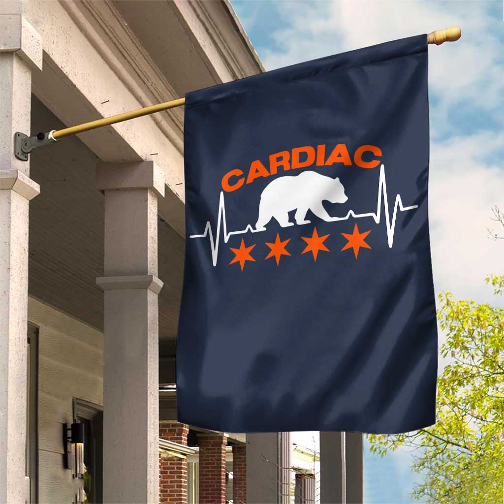 Cardiac Bear Heart Rate Garden Flag Funny Heart-Stopping Game Day Sport Fans TS02 Print Your Wear