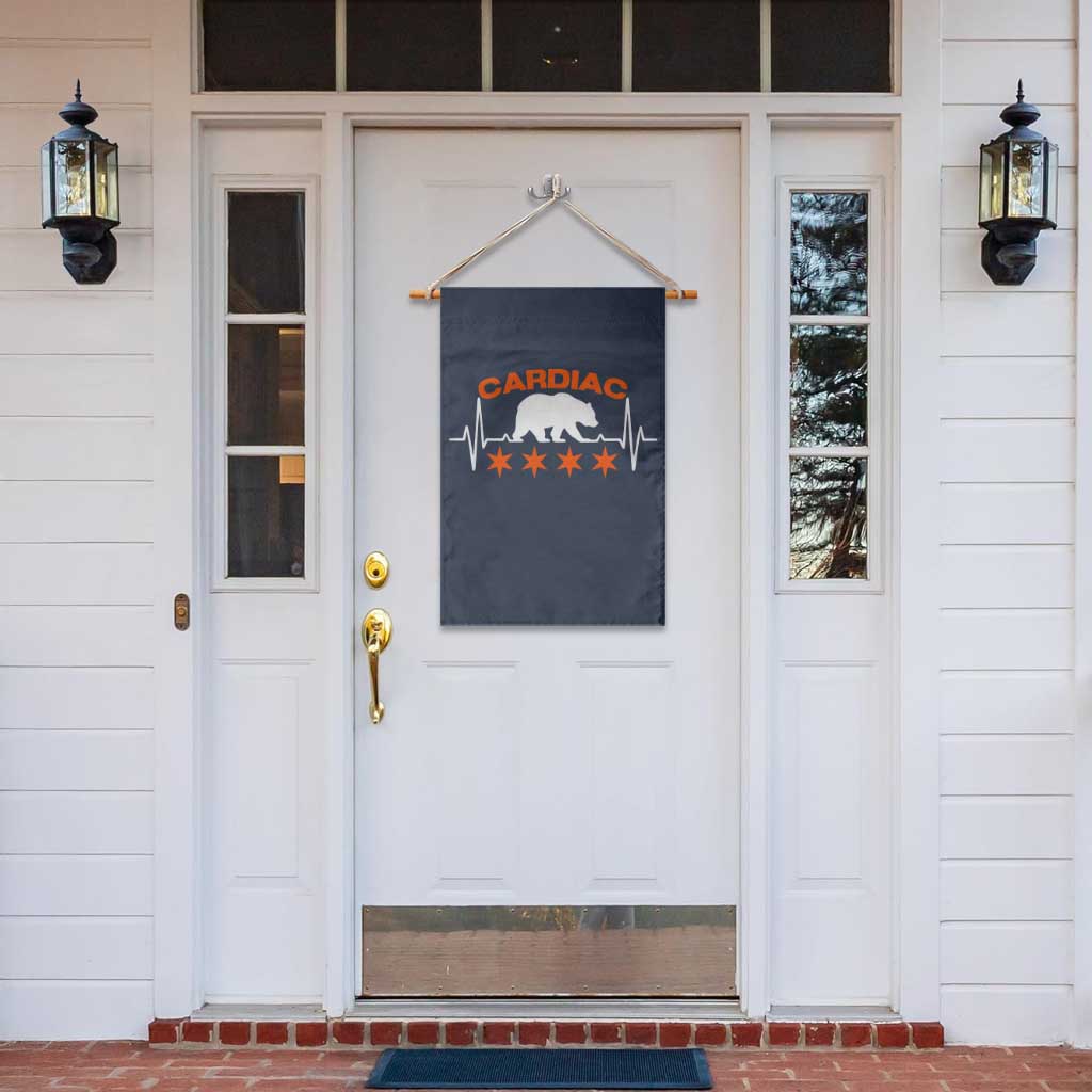 Cardiac Bear Heart Rate Garden Flag Funny Heart-Stopping Game Day Sport Fans TS02 Print Your Wear